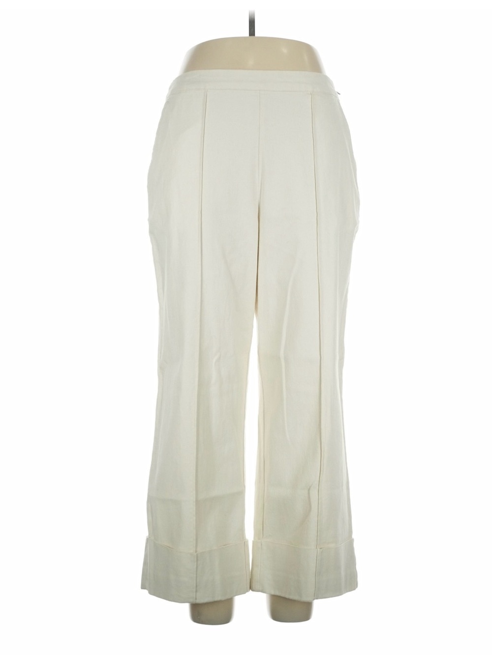 ⁠Rachel Comey x Target Off White Wide Leg Cuffed Ankle Pants Size 14
